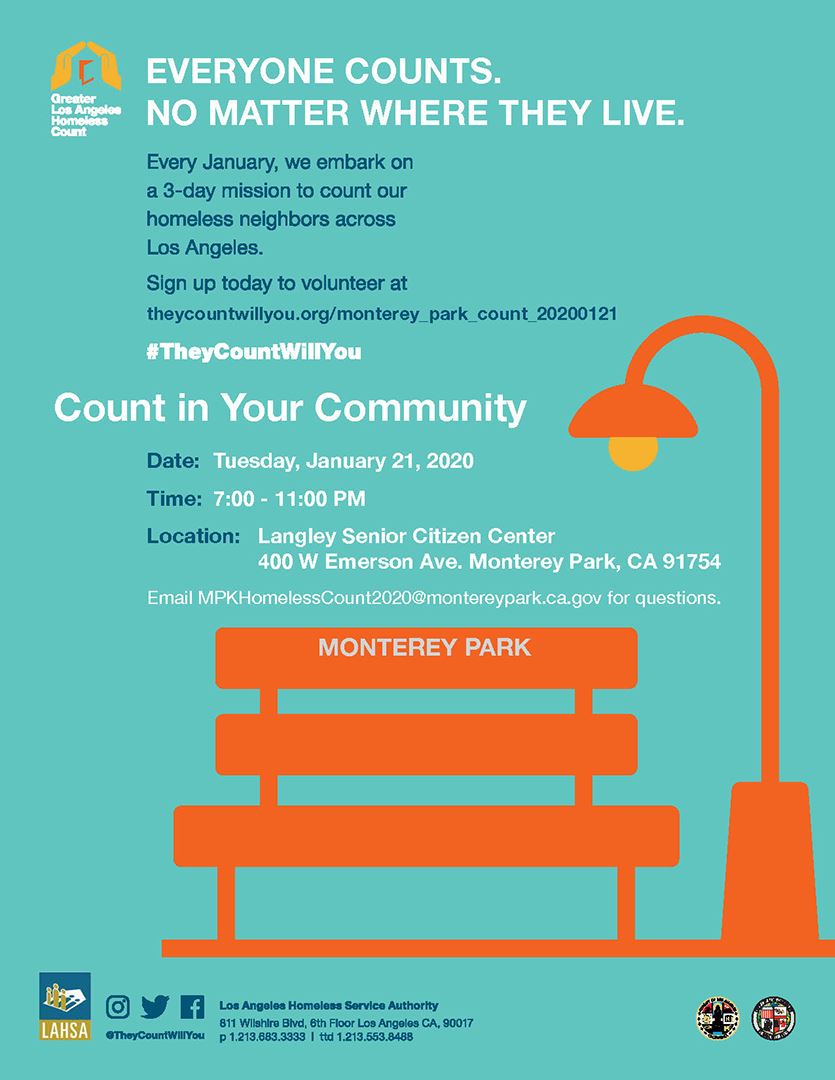 MPK Homeless Count 2020 Flyer
