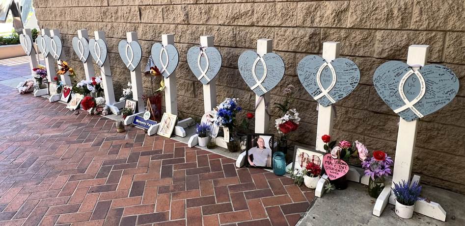 January 21 Memorial Hearts at city hall.