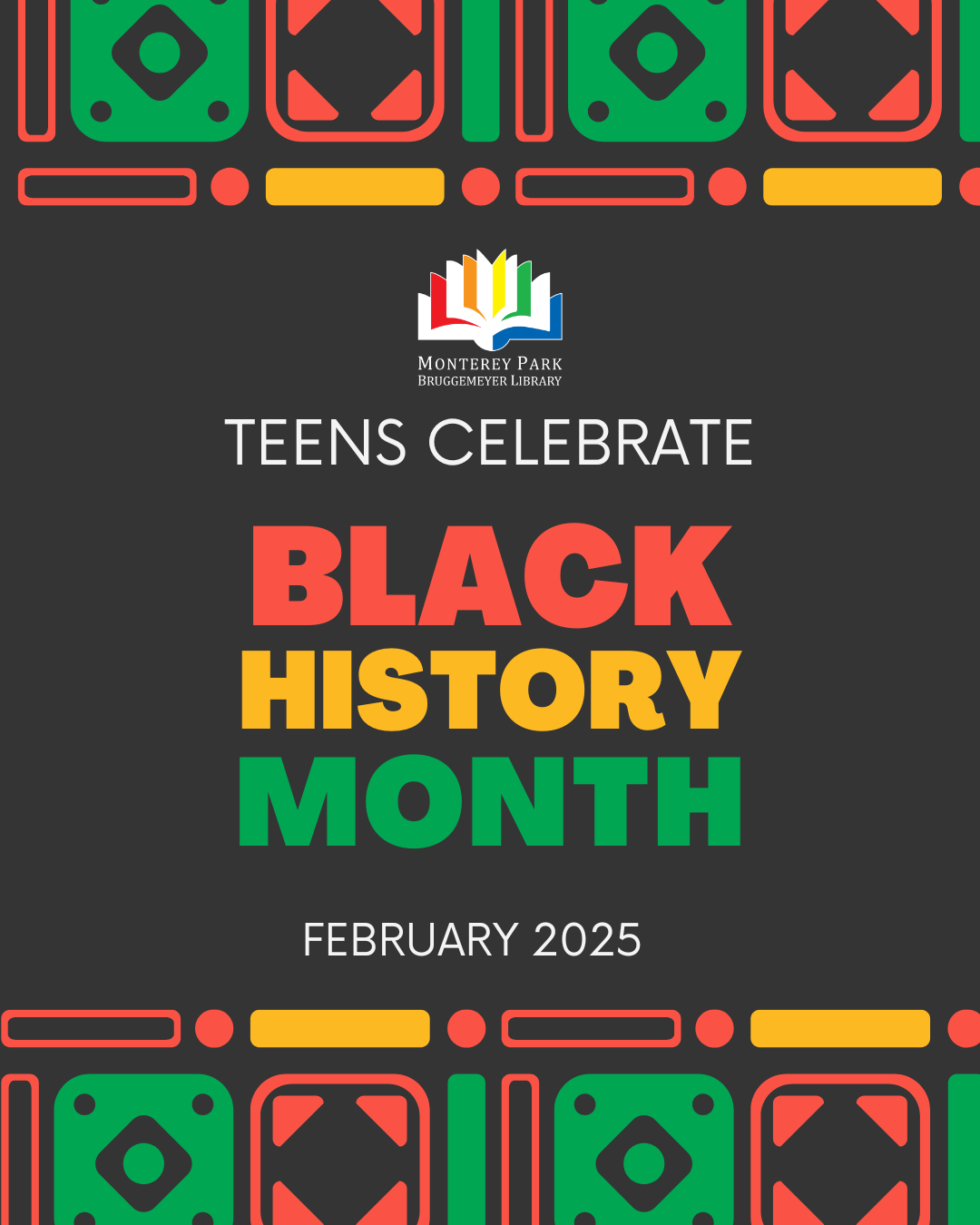 Teens Celebrate Black History Month Program Announcements